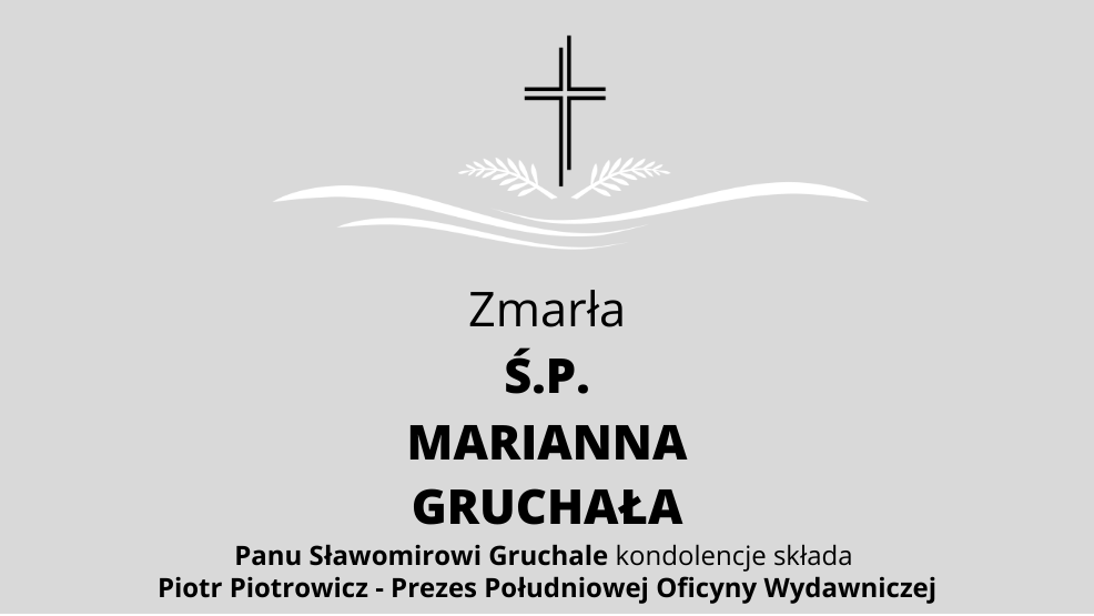 Zmarła Ś.P. Marianna Gruchała - Zdjęcie główne