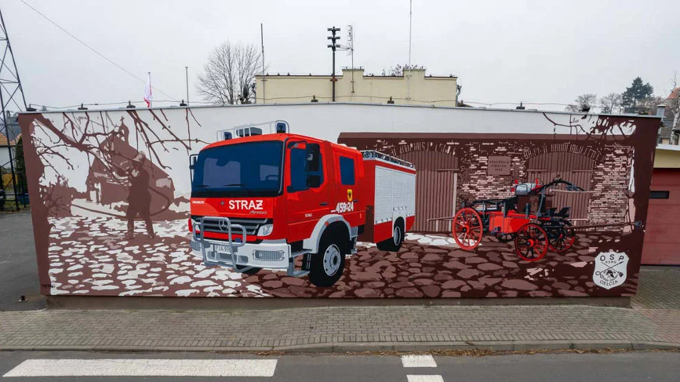 Wyjątkowy mural w Cielczy. Zobacz film 