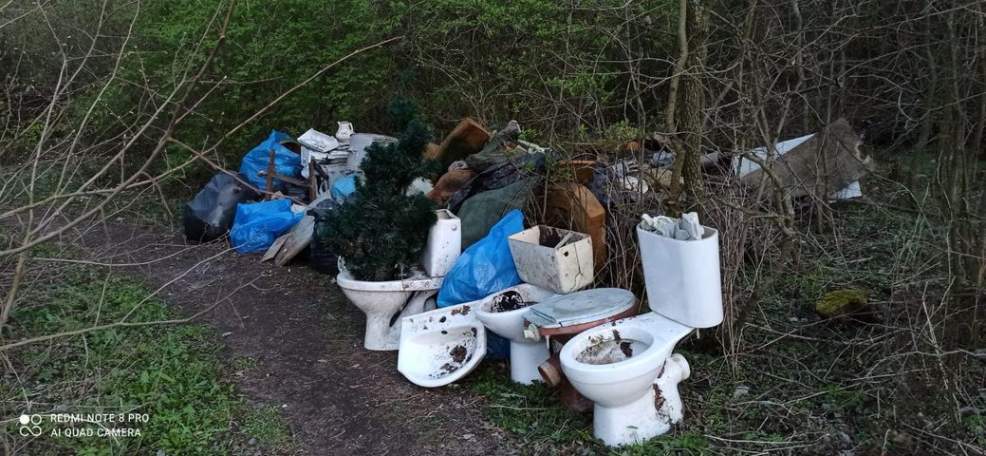 Sedesy, opony, bębny po pralkach zaśmiecają park [ZOBACZ ZDJĘCIA]  - Zdjęcie główne