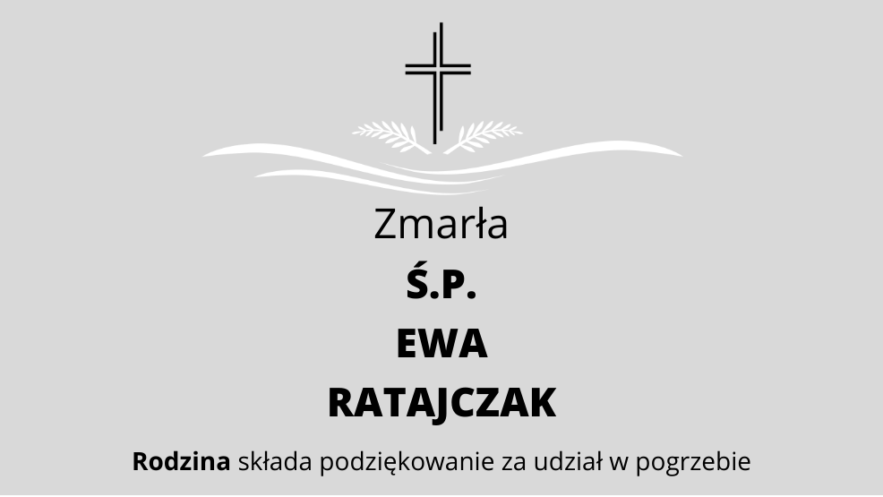 Zmarła Ś.P. Ewa Ratajczak - Zdjęcie główne