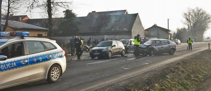Zderzenie na drodze krajowej w Golinie - Zdjęcie główne