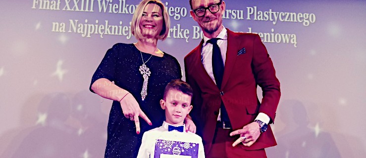 Jury urzekła kartka z Mikołajem na saniach         - Zdjęcie główne