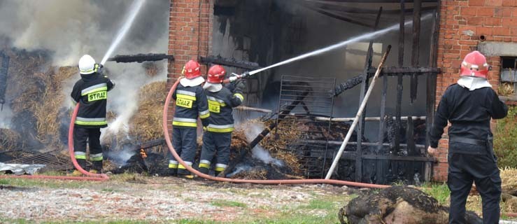 Pożar stodoło-obory. Spaliły się zwierzęta  - Zdjęcie główne