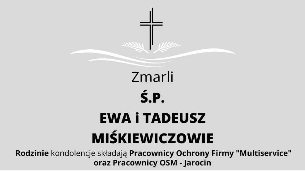 Zmarli  Ś.P. Ewa i Tadeusz Miśkiewiczowie - Zdjęcie główne