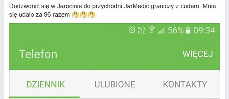 96 razy dzwonił do przychodni w Jarocinie - Zdjęcie główne