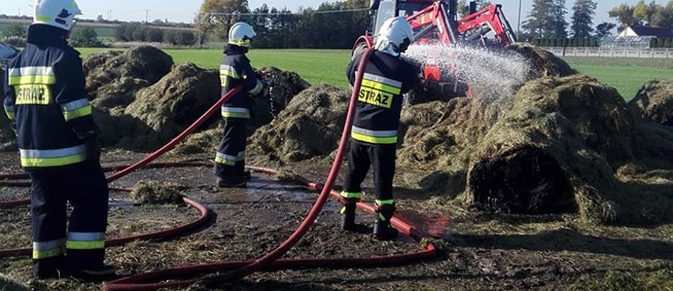  Najpierw zapalił się samochód, a potem przyczepy z sianokiszonką  - Zdjęcie główne