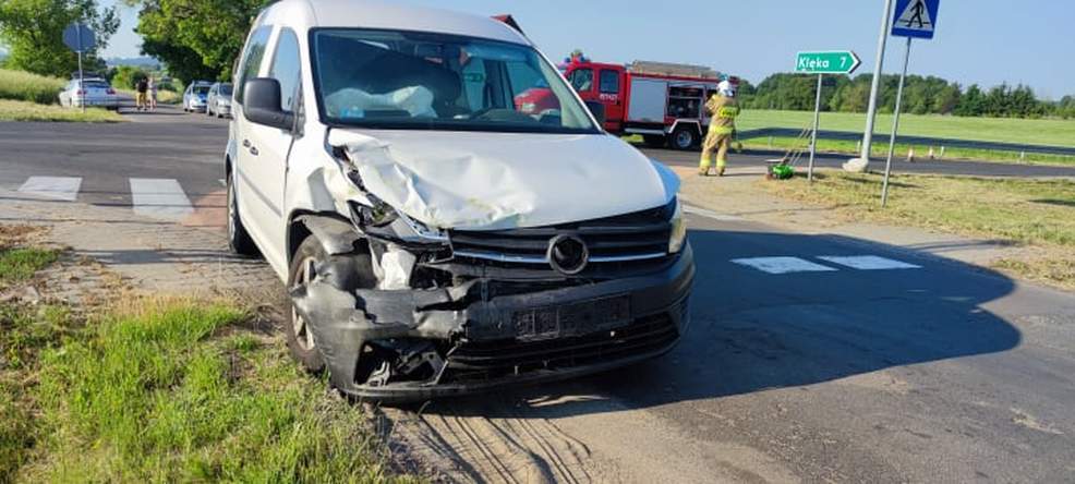 Zderzenie dwóch pojazdów na skrzyżowaniu w Radlinie 