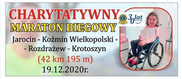 Pobiegną w charytatywnym maratonie z Jarocina do Krotoszyna  - Zdjęcie główne