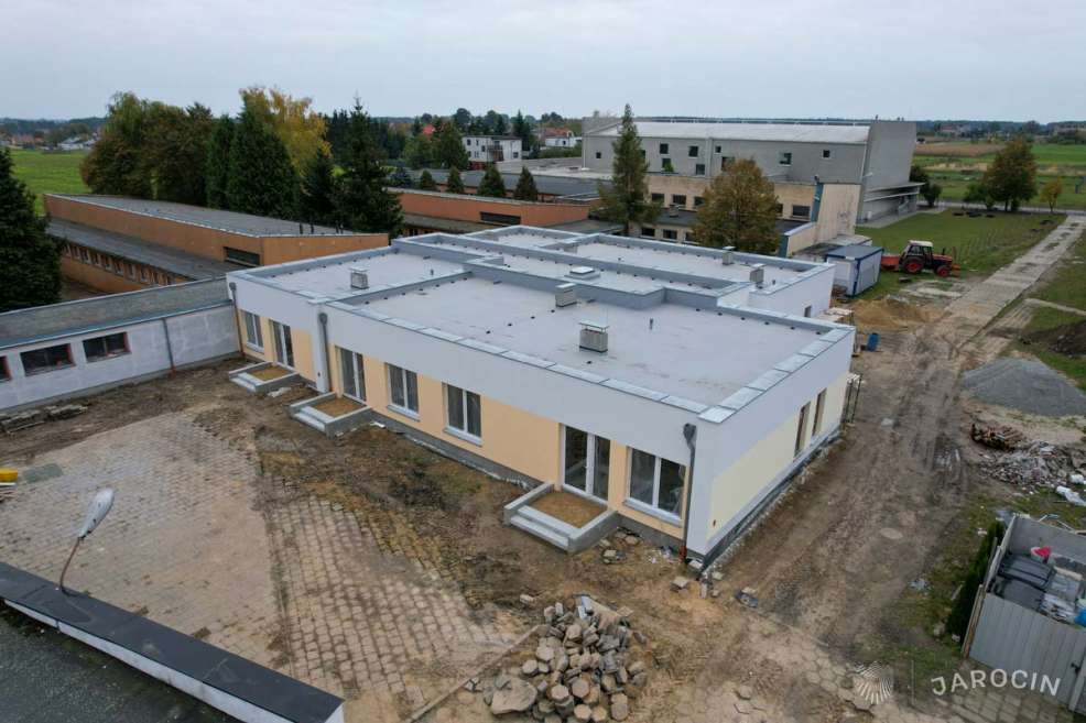 „Budowa przedszkola w Witaszycach idzie zgodnie z planem” - zapewnia wiceburmistrz Jarocina [ZDJĘCIA] - Zdjęcie główne