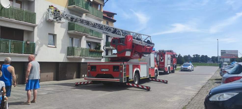 Dwa zastępcy straży pożarnej interweniowały na osiedlu Konstytucji 3 Maja    