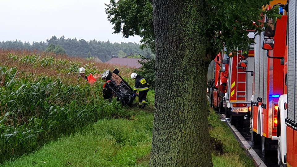 W tragicznym wypadku koło Odolanowa zginął 32-letni mieszkaniec Kotlina    