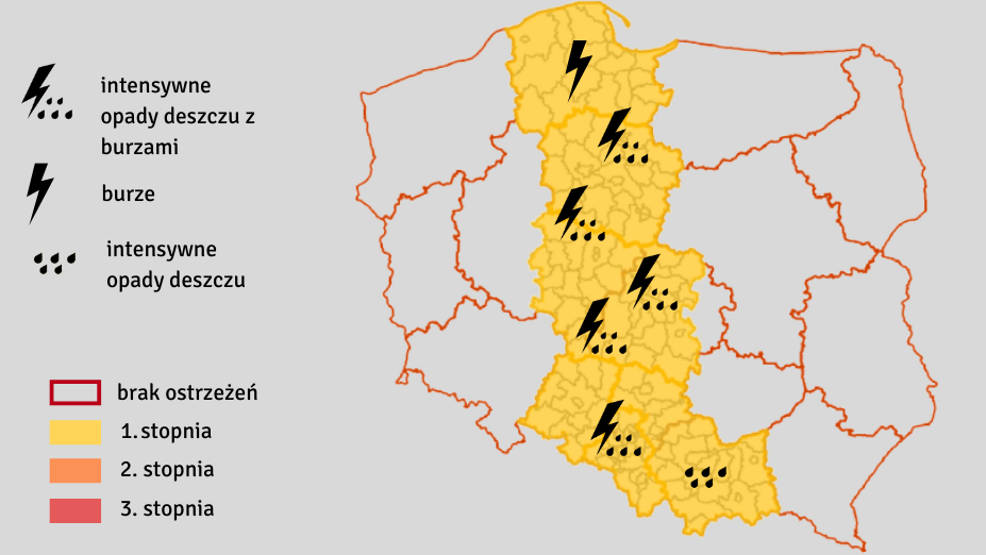 Ostrzeżenie dla powiatu jarocińskiego. Będzie intensywnie padać - Zdjęcie główne