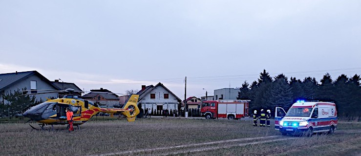  Mężczyzna spadł ze schodów. Na pomoc przyleciał śmigłowiec LPR-u [ZDJĘCIA] - Zdjęcie główne