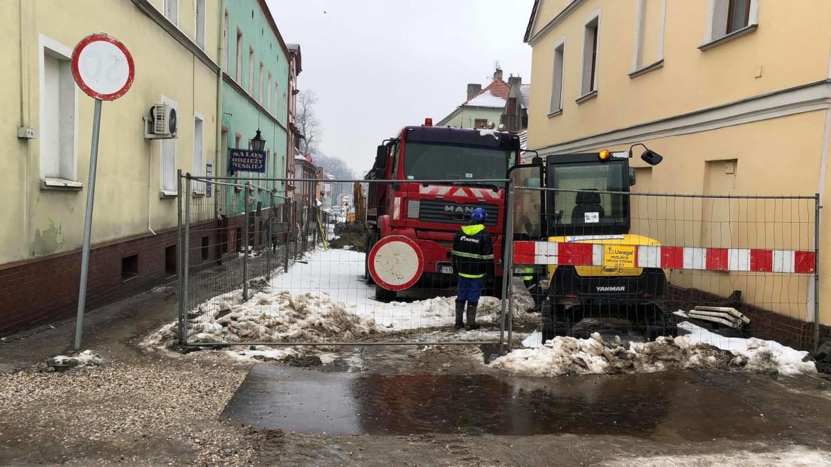 Jarocin. Utrudnienia w centrum miasta - mieszkańcy zaniepokojeni  - Zdjęcie główne