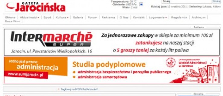 Zagłosuj na portal jarocinska.pl! Dziś ostatni dzień! - Zdjęcie główne