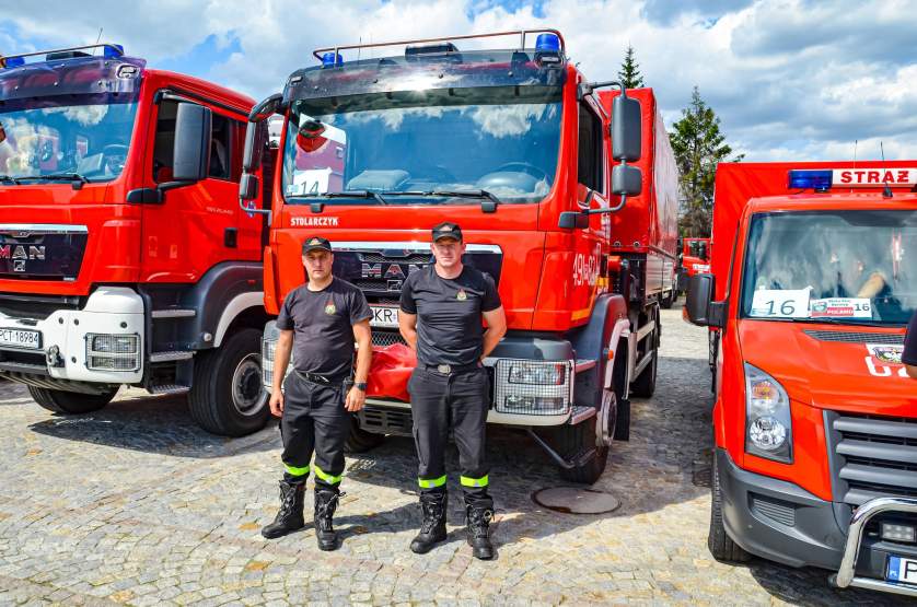 Polscy strażacy gaszą pożary w Grecji   