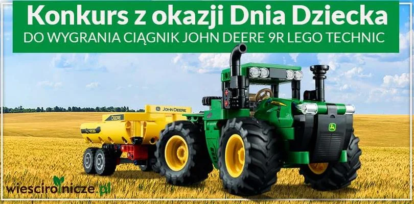 [WR] KONKURS. Wygraj ciągnik John Deere 9620R Lego Technic!  - Zdjęcie główne