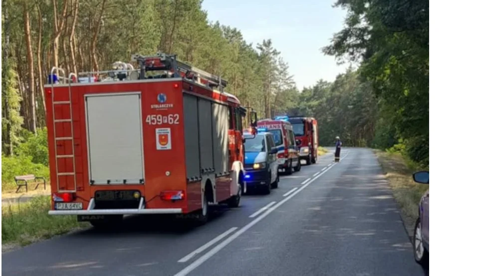 Dachowanie auta na drodze Jarocin - Żerków - Zdjęcie główne