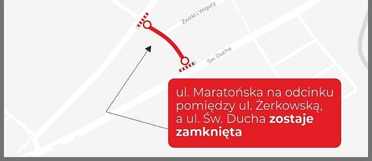 Jarocin. Czekają nas kolejne utrudnienia w ruchu. Fragment ulicy Maratońskiej wyłączony z ruchu  - Zdjęcie główne