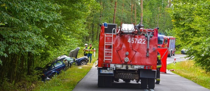 Dwie osoby zginęły w wypadku na drodze wojewódzkiej 443 [ZDJĘCIA] - Zdjęcie główne