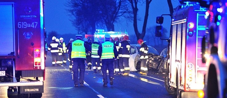 Czołowe zderzenie citroena z audi na DK 11 w Klęce [ZDJĘCIA] - Zdjęcie główne