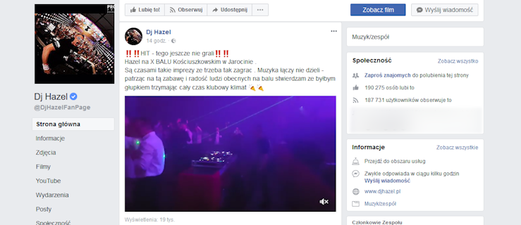 Dj Hazel na Balu Kościuszkowskim w Jarocinie - Zdjęcie główne