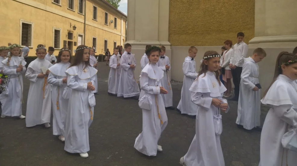 Dzieci przyjęły sakrament Pierwszej Komunii Świętej w Parafii pw. św. Apostołów Piotra i Pawła w Krotoszynie - Zdjęcie główne