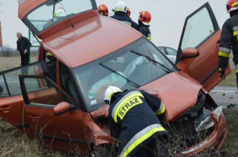 Gdy strażacy dojechali na miejsce, kobieta była już poza pojazdem - Zdjęcie główne