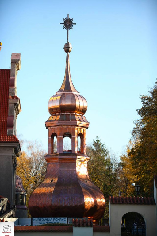 Montaż kopuły na sanktuarium w Smolicach - Zdjęcie główne