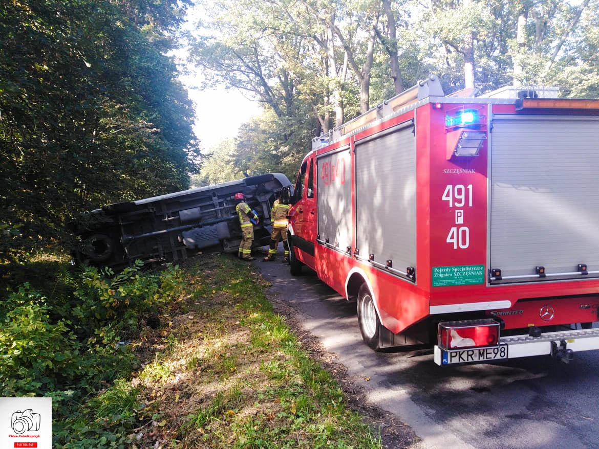 Wypadek na trasie Kobylin - Górka