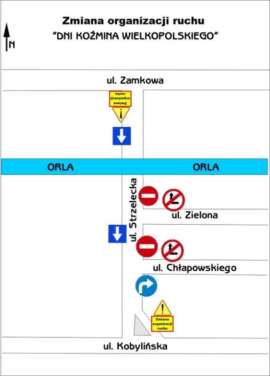 Zmiana organizacji ruchu ww Koźminie Wlkp., - Zdjęcie główne