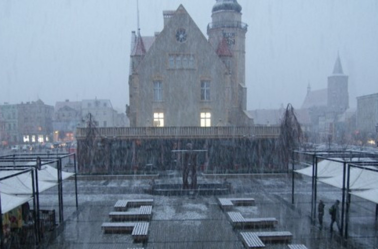 Krotoszyn. Pierwszy śnieg tej jesieni! - Zdjęcie główne