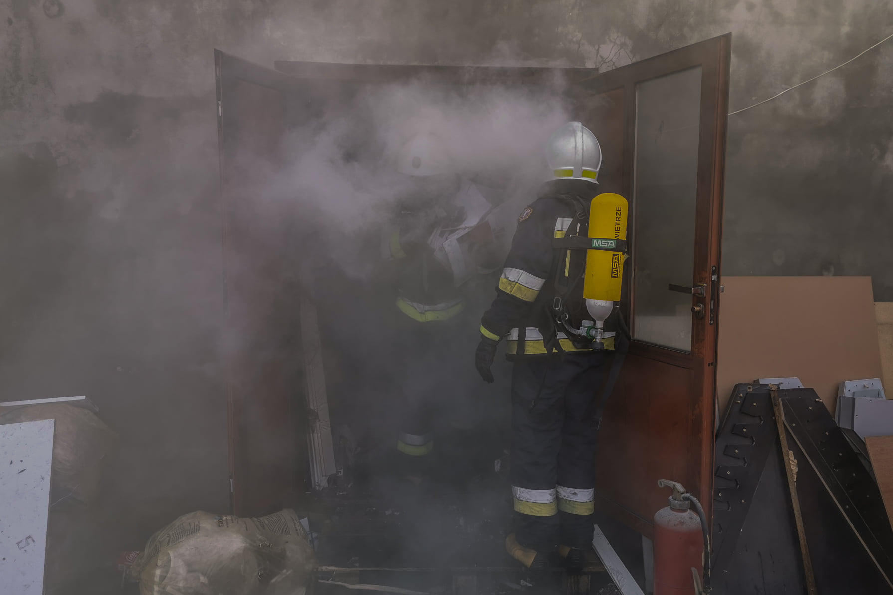 Koźmin Wlkp. Pożar na terenie zakładu produkcyjnego