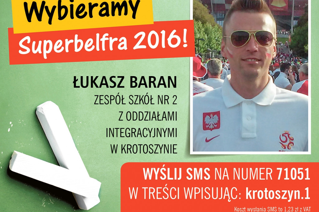 Kandydaci do tytułu "Superbelfra 2016" Wyślij SMS lub wypełnij kupon! - Zdjęcie główne