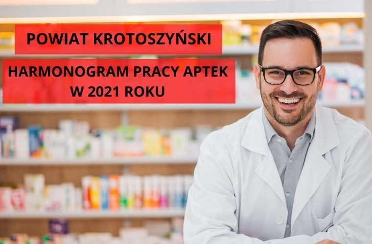 Godziny pracy aptek na terenie powiatu krotoszyńskiego w 2021 roku - Zdjęcie główne