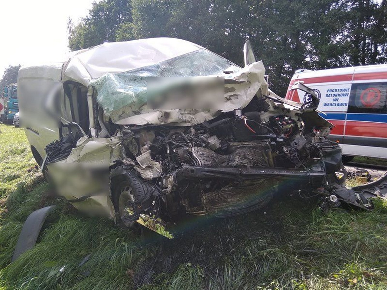 Wypadek na trasie Milicz - Dziadkowo