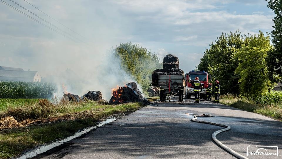 Gościejew. Ogień strawił baloty ze słomą [FOTO] - Zdjęcie główne