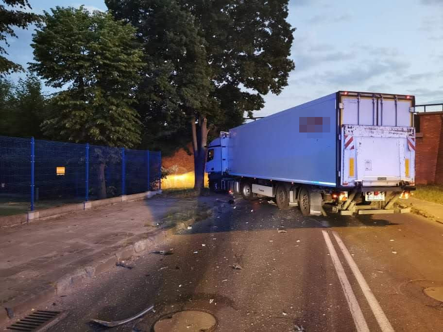 Wypadek na ulicy Kobylińskiej w Krotoszynie