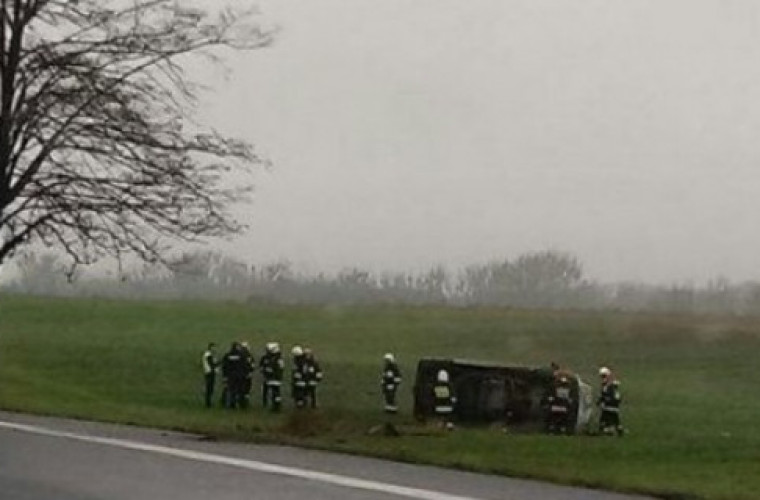 Prowadził auto z orzeczonym zakazem sądowym. Dachował. Wylądował w polu i zbiegł - Zdjęcie główne