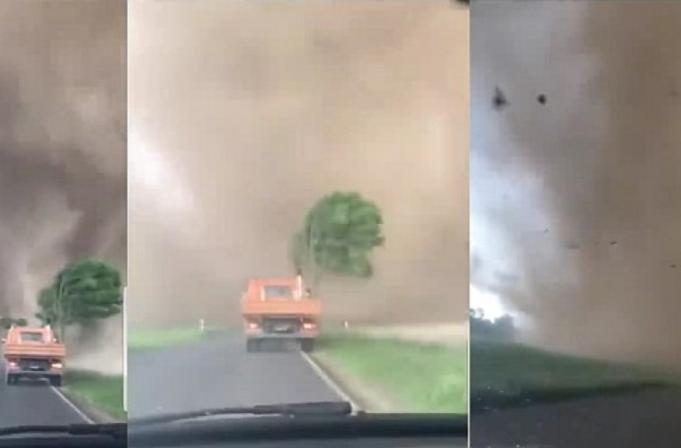 Łowcy burz pokazują tornado, które przeszło w Niemczech. - Zdjęcie główne