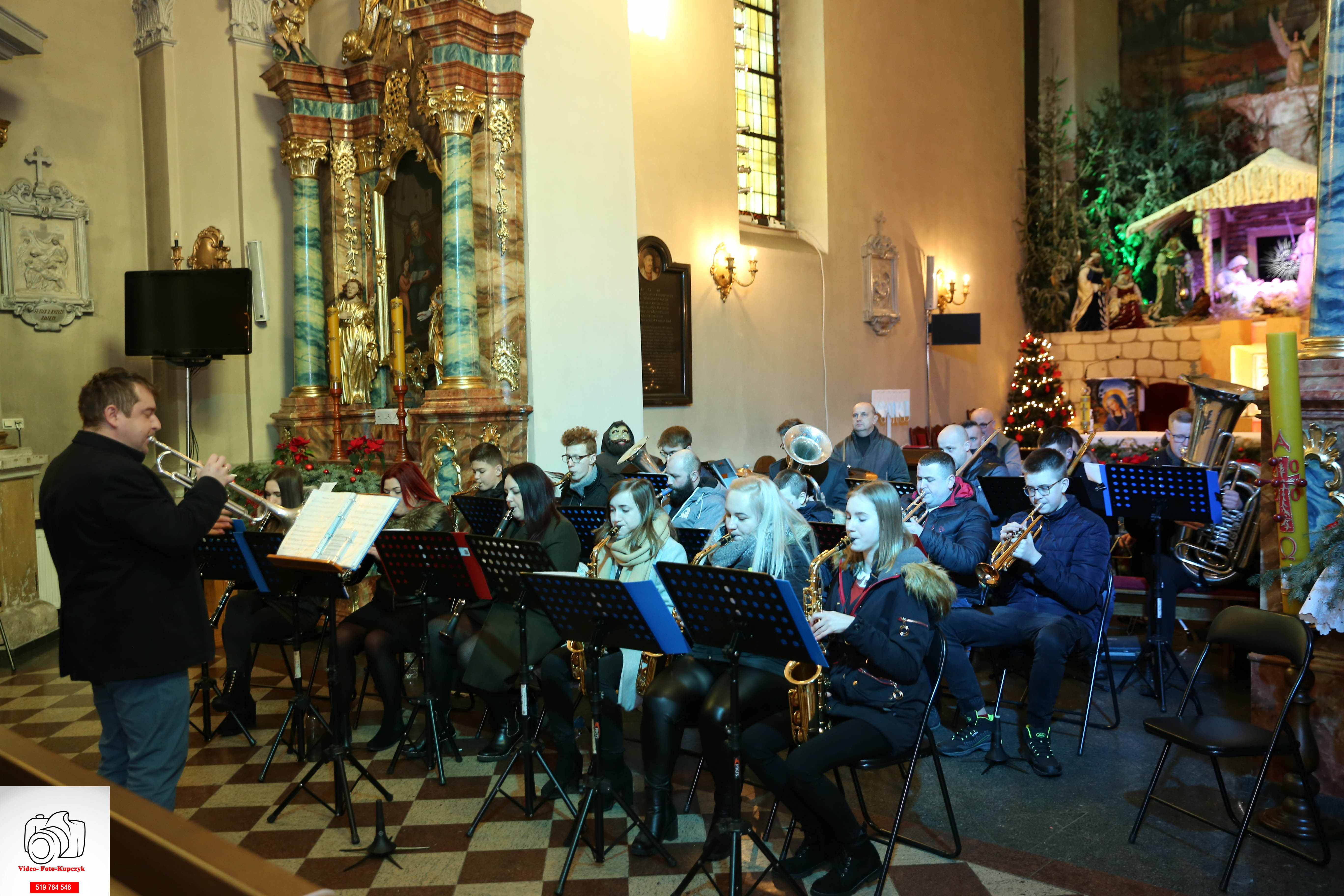 Koncert kolęd Orkiestry Dętej działającej przy OSP Kobylin