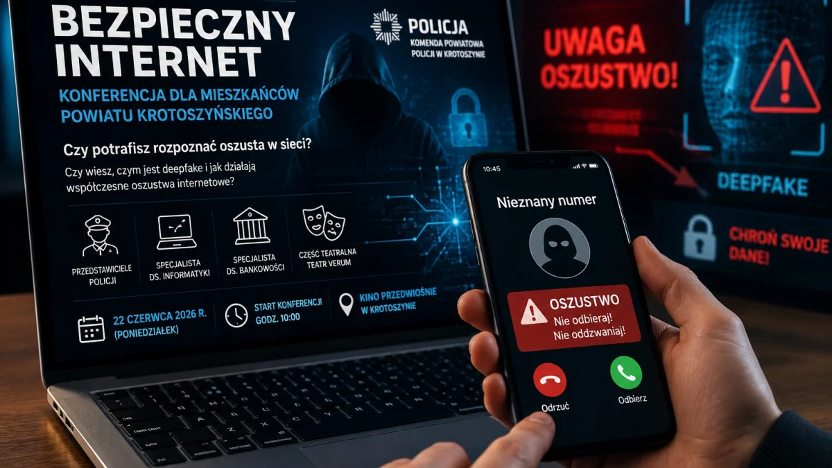 Deepfake, oszustwa i bezpieczeństwo w sieci. W Krotoszynie odbędzie się wyjątkowa konferencja