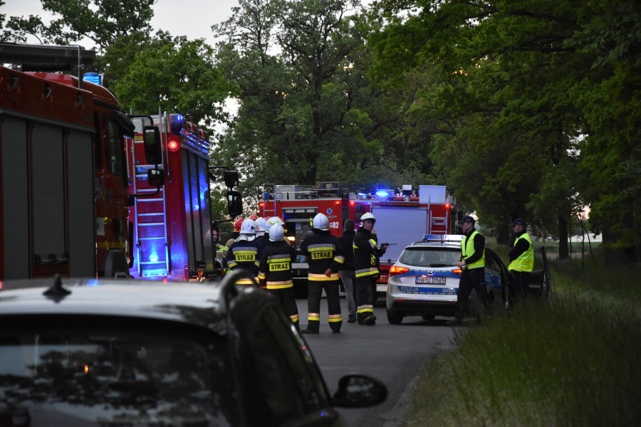 Wypadek śmiertelny pomiędzy Kuklinowem a Kromolicami