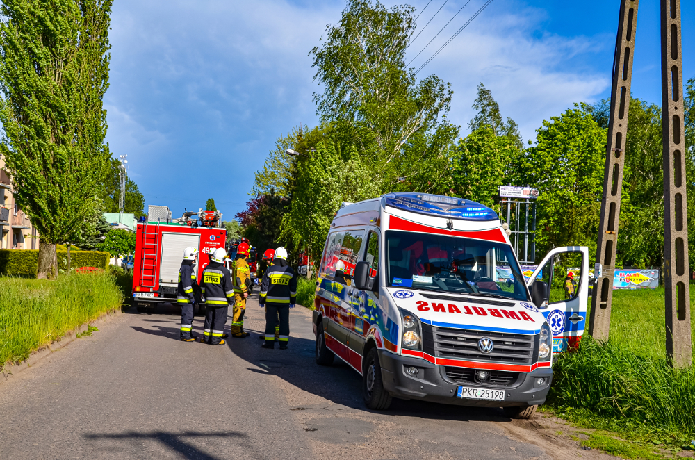 Pożar mieszkania przy ul. Przemysłowej w Krotoszynie