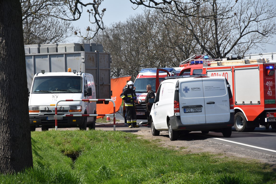 Wypadek śmiertelny w Kobylinie