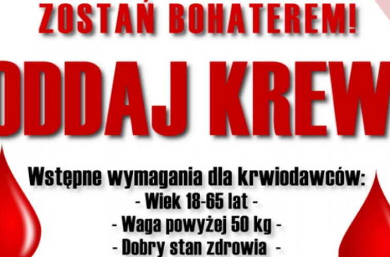 Bardzo niskie zapasy krwi w regionie. W Rozdrażewie odbędzie się zbiórka - Zdjęcie główne