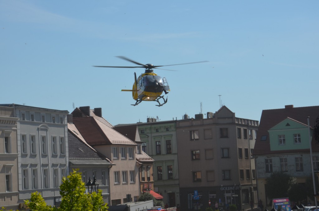 Helikopter LPR na krotoszyńskim rynku - Zdjęcie główne