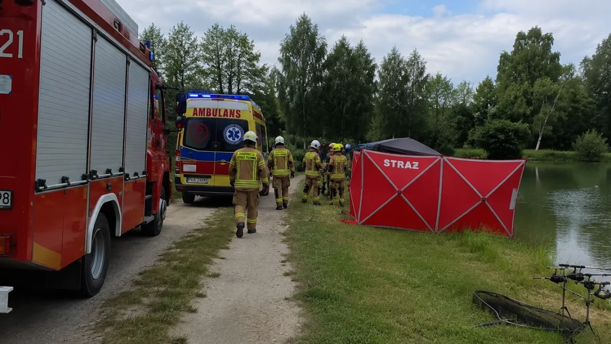 Śmiertelny wypadek w Biadkach. Nie żyje wędkarz porażony prądem
