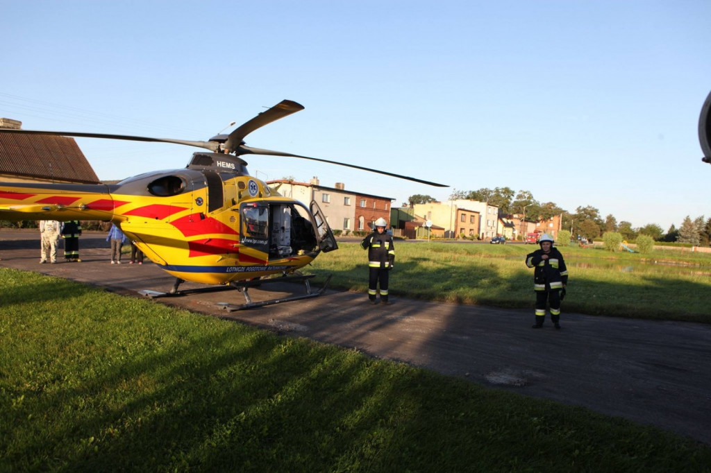 Górka. Starszy mężczyzna z podejrzeniem udaru. Wezwano helikopter [FOTO] - Zdjęcie główne