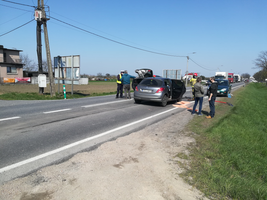 Zderzenie dwóch samochodów na Koźmińskiej w Krotoszynie